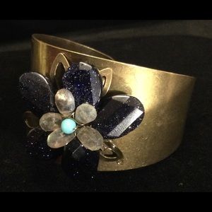 Brass tone Cuff Bracelet